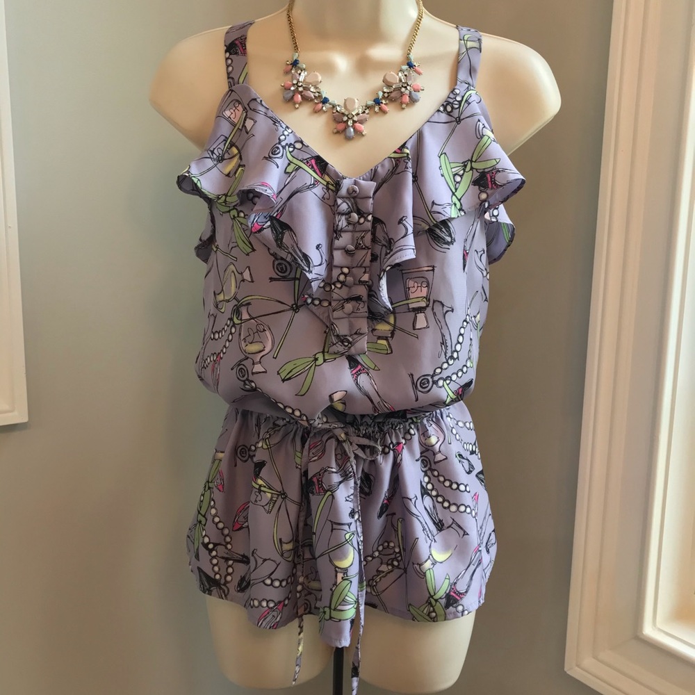 Lauren Conrad Lavender Blouse - Small